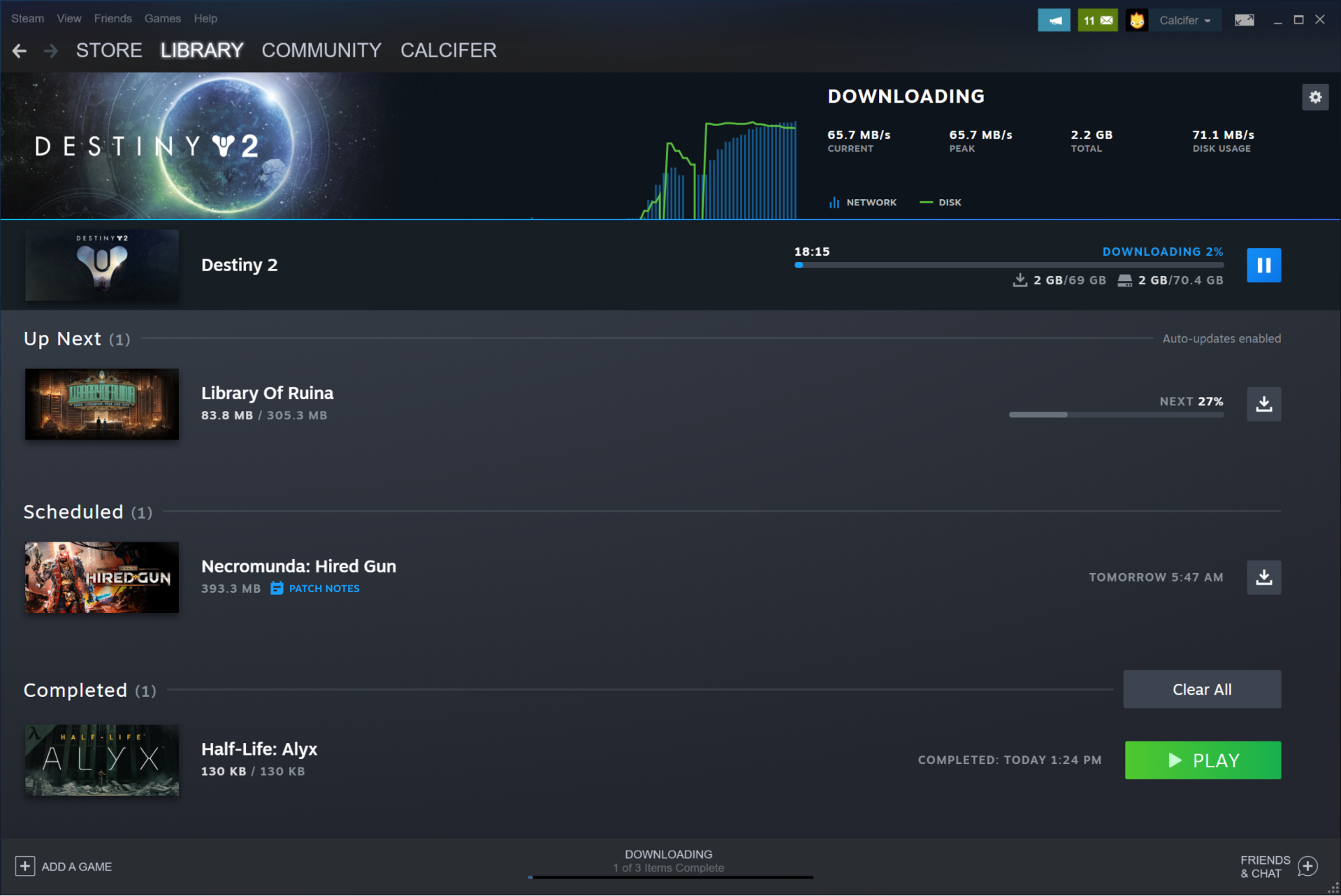 Steam客户端更新下载页面 硬盘空间管理更加轻松